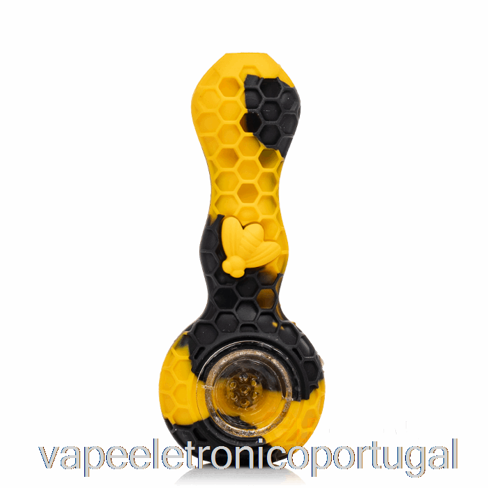 Vape Eletronico Stratus Bee Silicone Colher Sol (preto/amarelo)